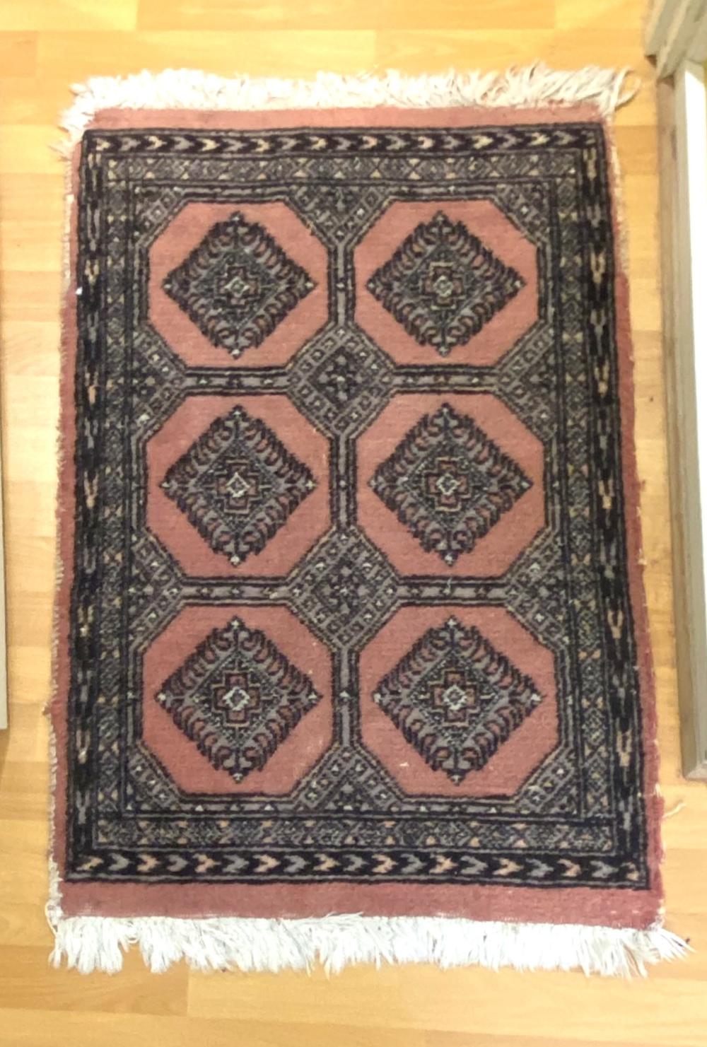 A Carpet Square, fringed ends