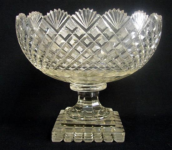 A mid Victorian cut crystal... image