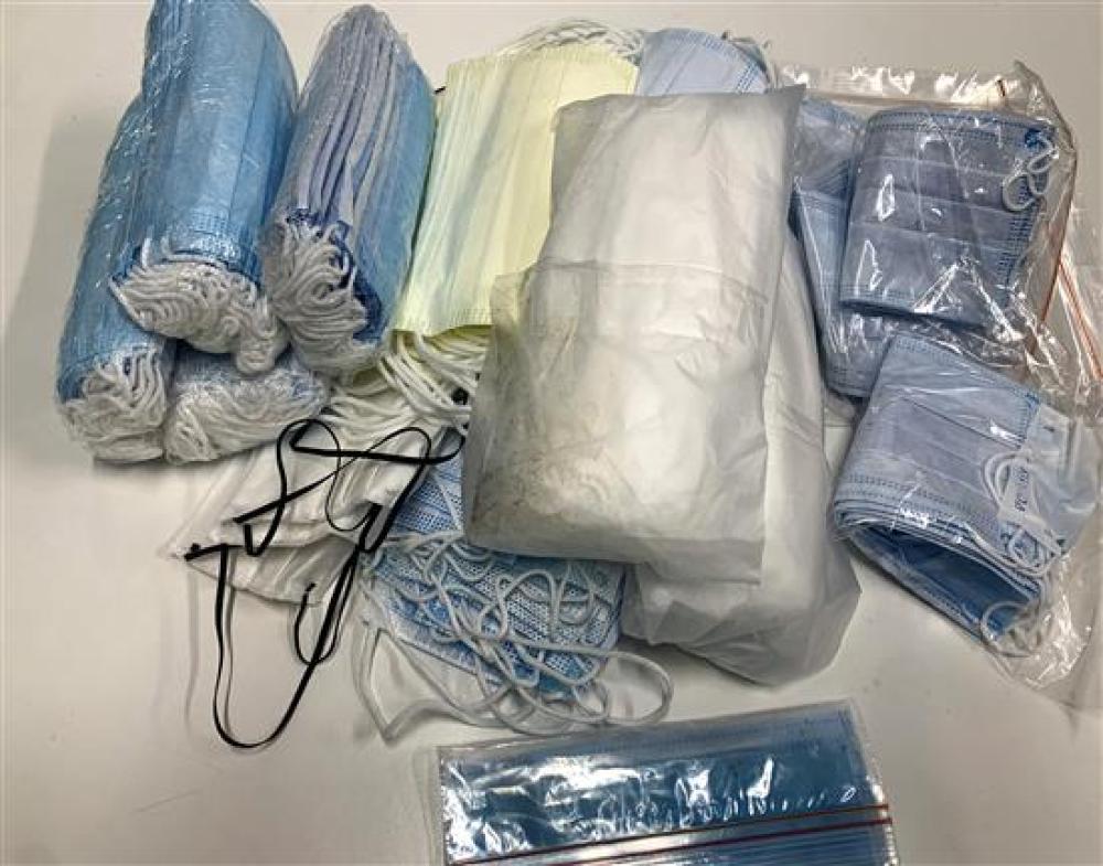 A bag of assorted face masks image