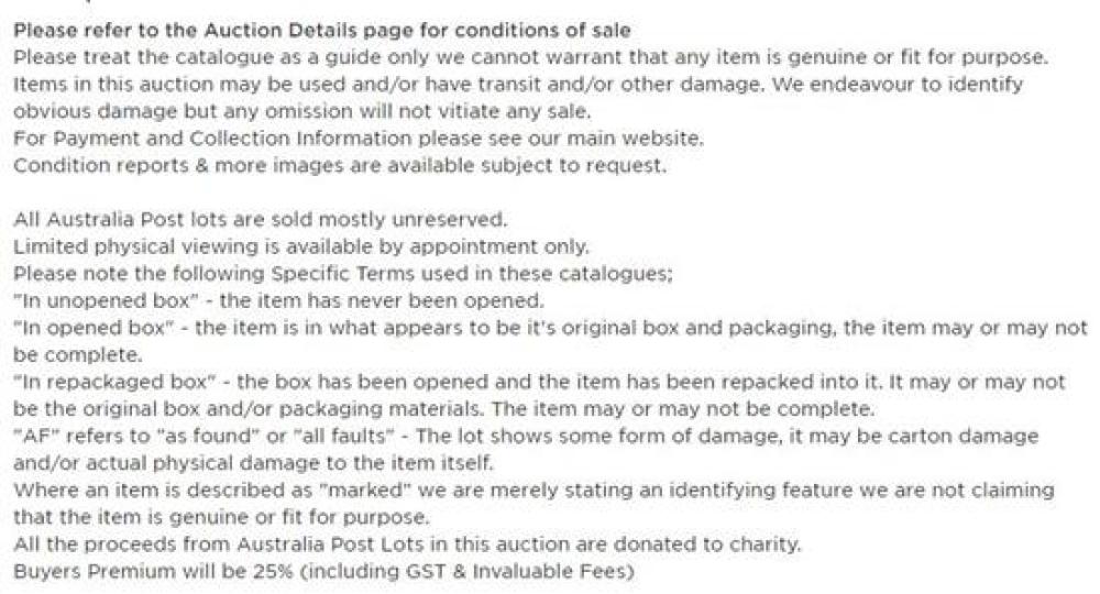 Please refer to the Auction... image