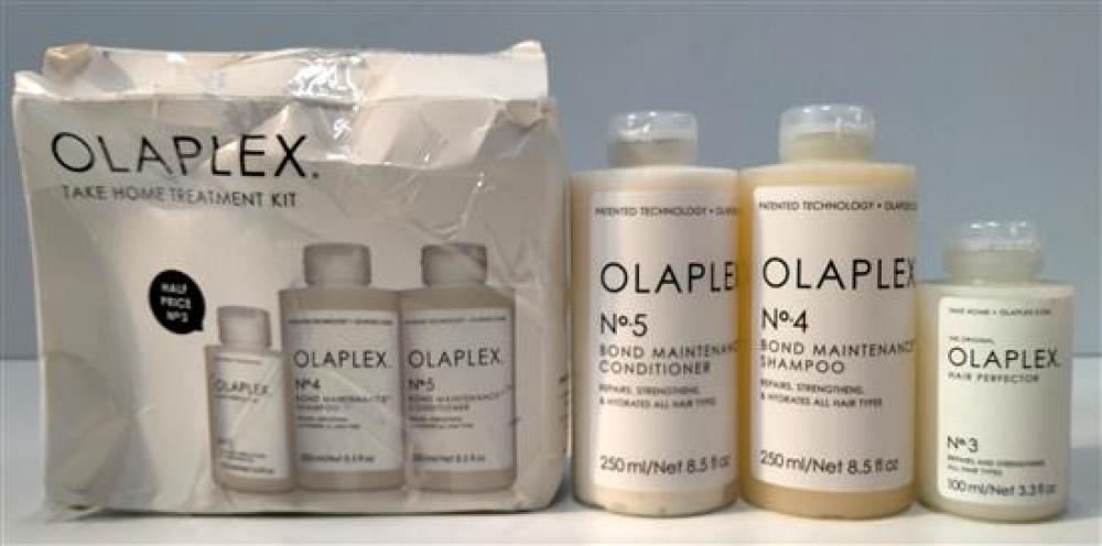 A hair treatment kit marked Oraplex with damaged box