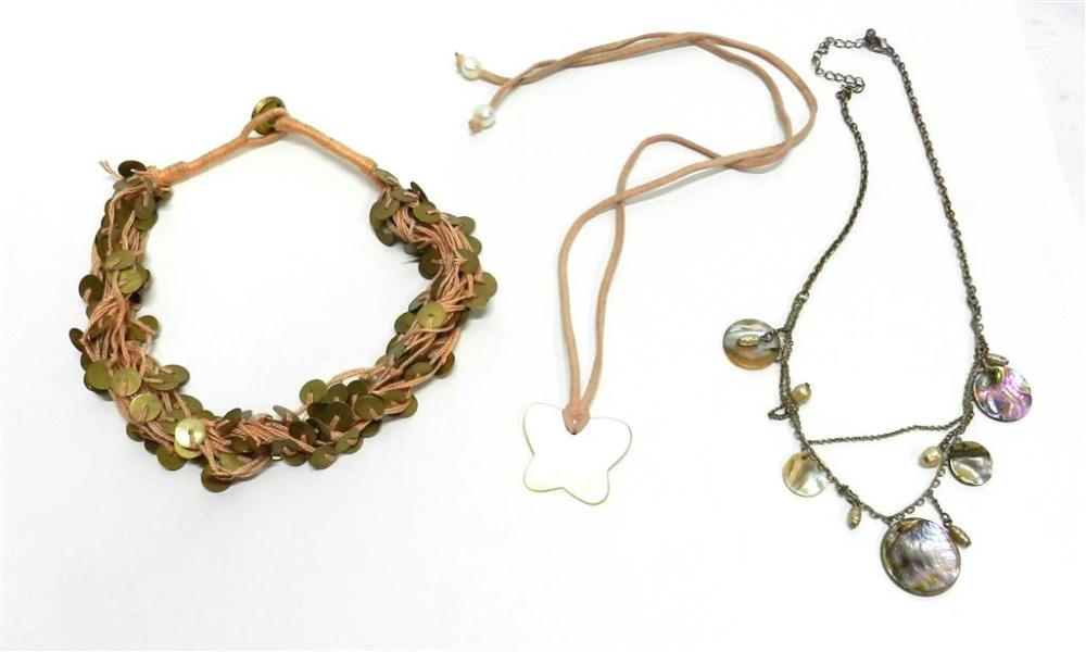 Two Mother of Pearl Necklac... image