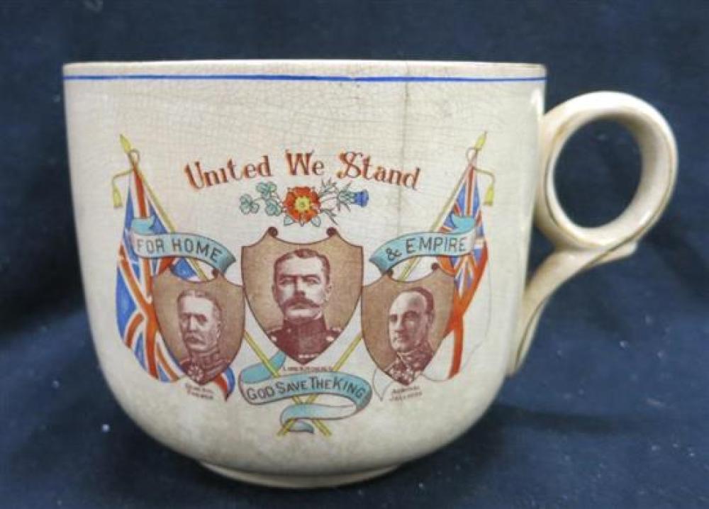 A Winton Stoke on Trent World War 1 Patriotic Large Mug "United we Stand",
