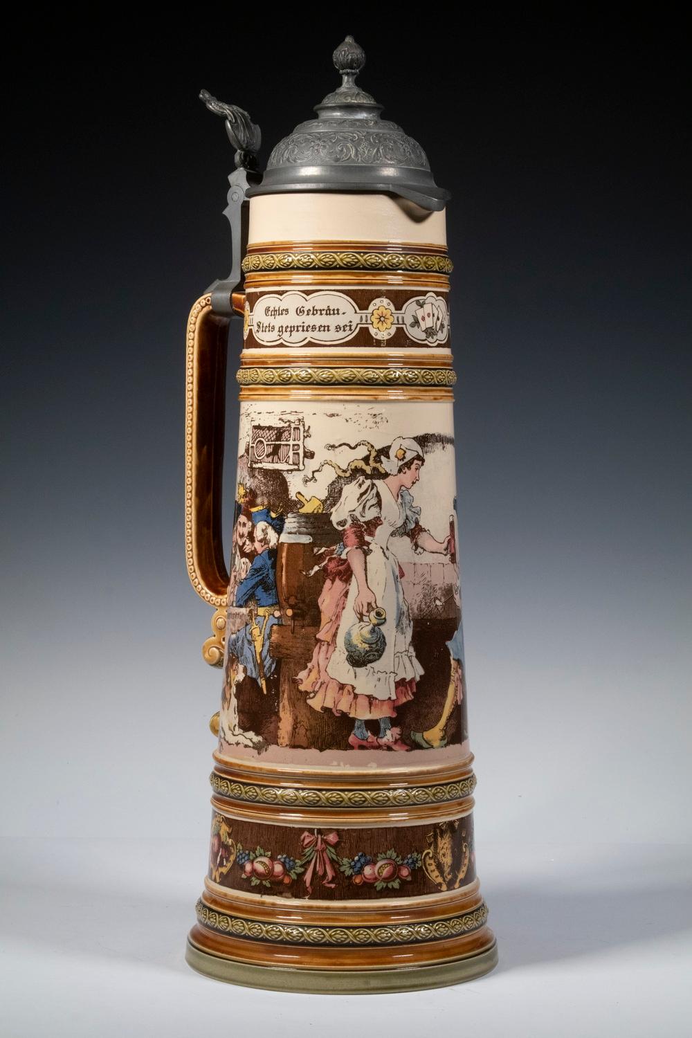 METTLACH 3.3-LITER STEIN BY HEINRICH SCHLITT