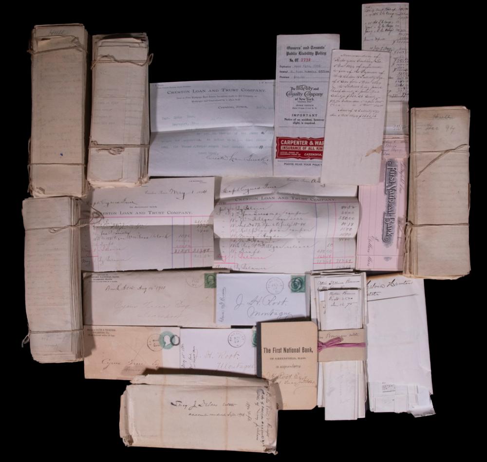COLLECTION OF OVER (500) LEGAL DOCUMENTS, SEARSPORT, MAINE & MONTAGUE, MASS. 1880-1900