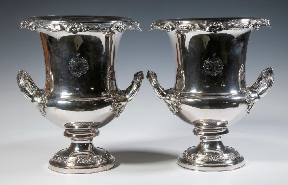 PR SILVER ON COPPER WINE COOLERS