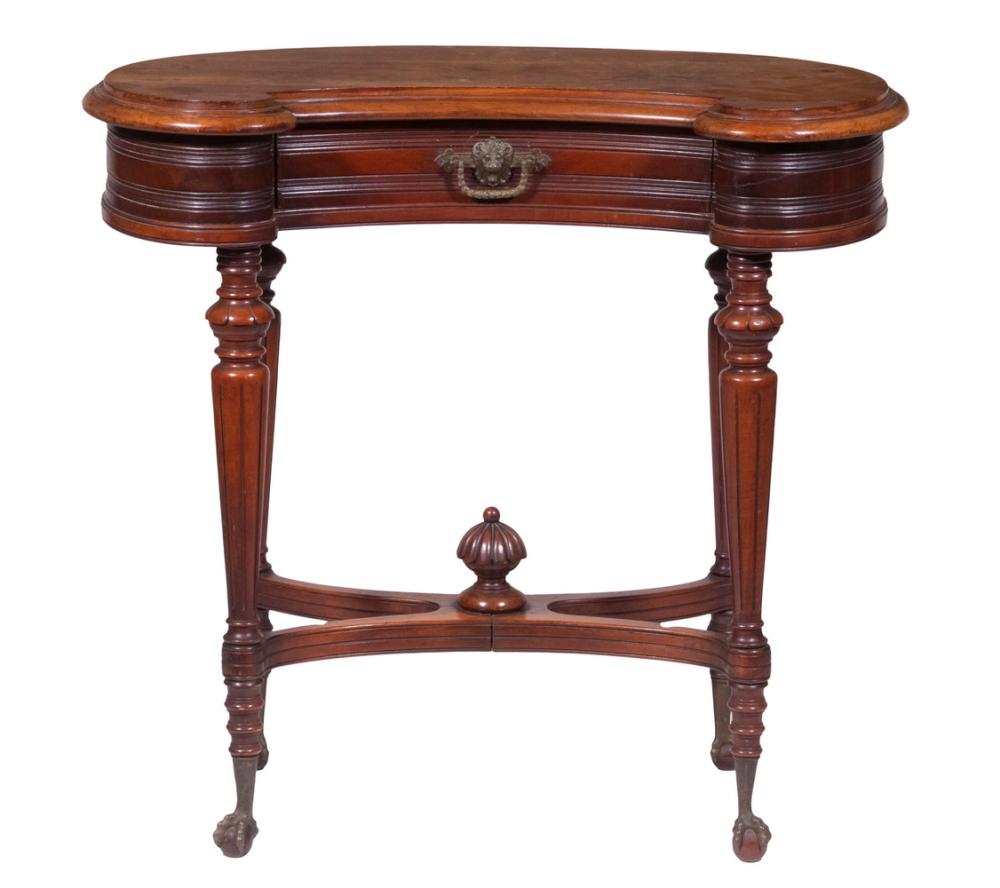 KIDNEY SHAPED VICTORIAN TABLE