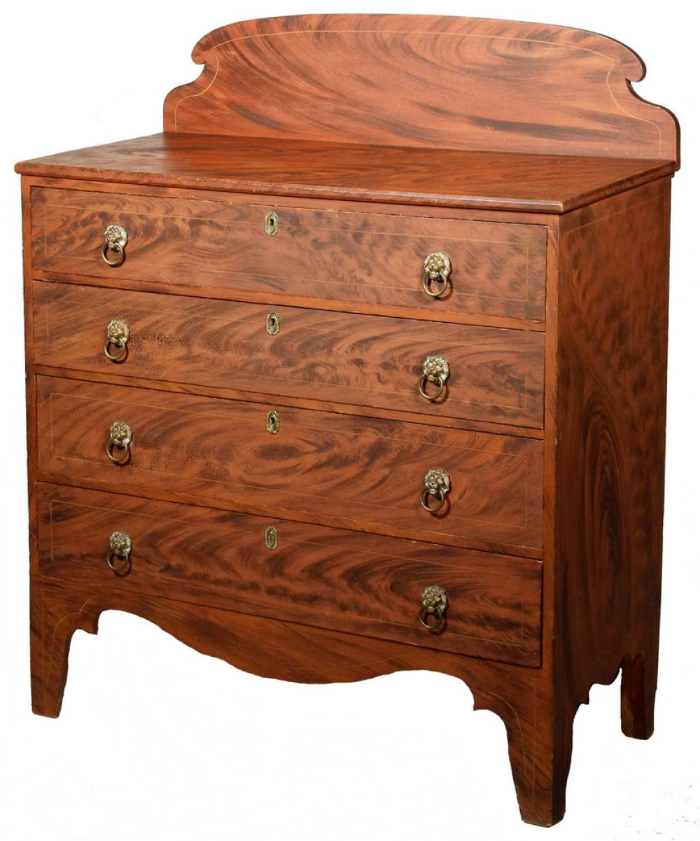 GRAIN PAINTED CHEST OF DRAWERS
