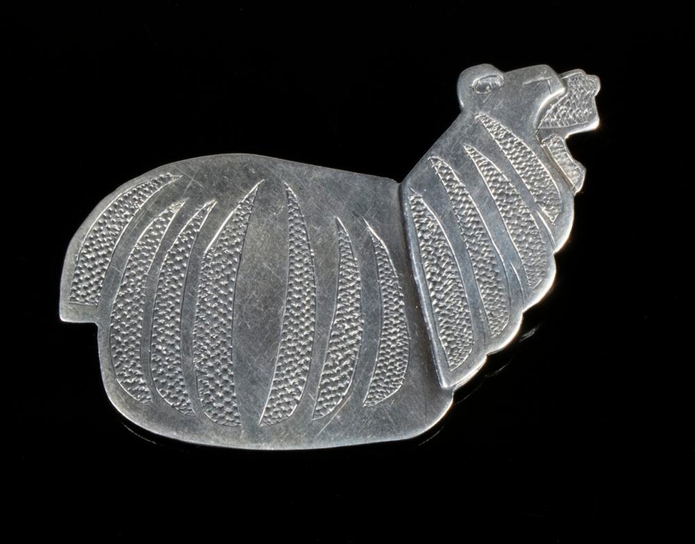 PERUVIAN SILVER BROOCH