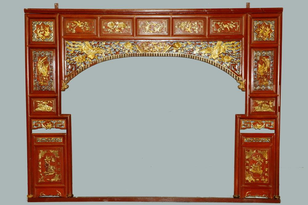 FACADE OF A 19TH C. CHINESE WEDDING BED