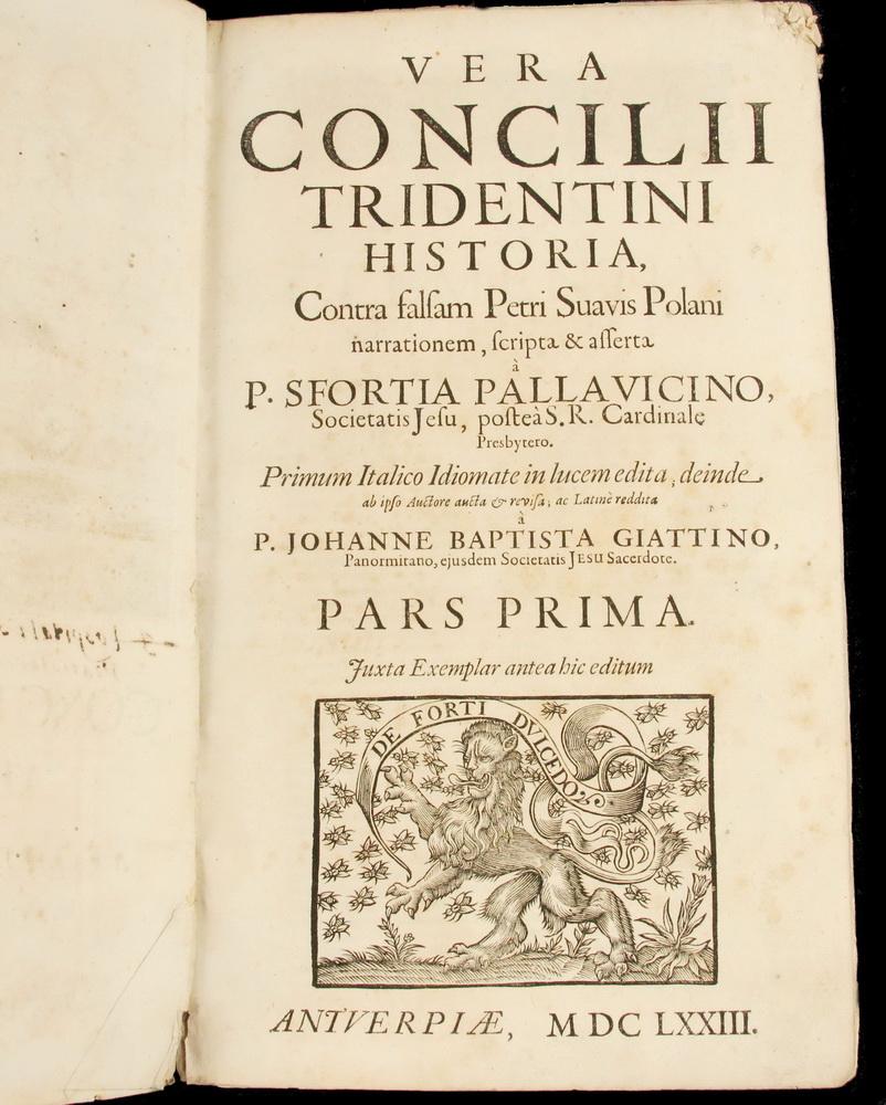 RARE 17TH C. CATHOLIC CHURCH HISTORY