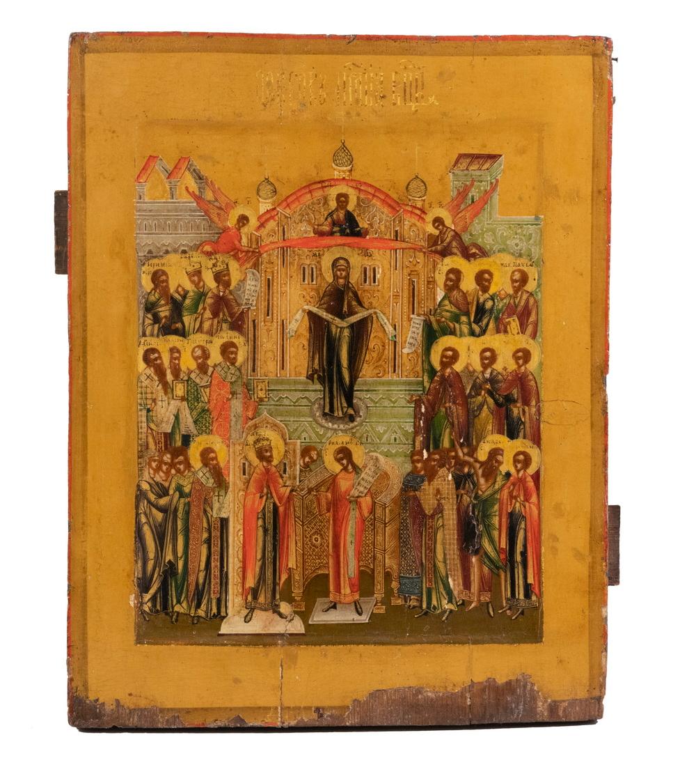 RELIGIOUS ICON, CIRCA 1800