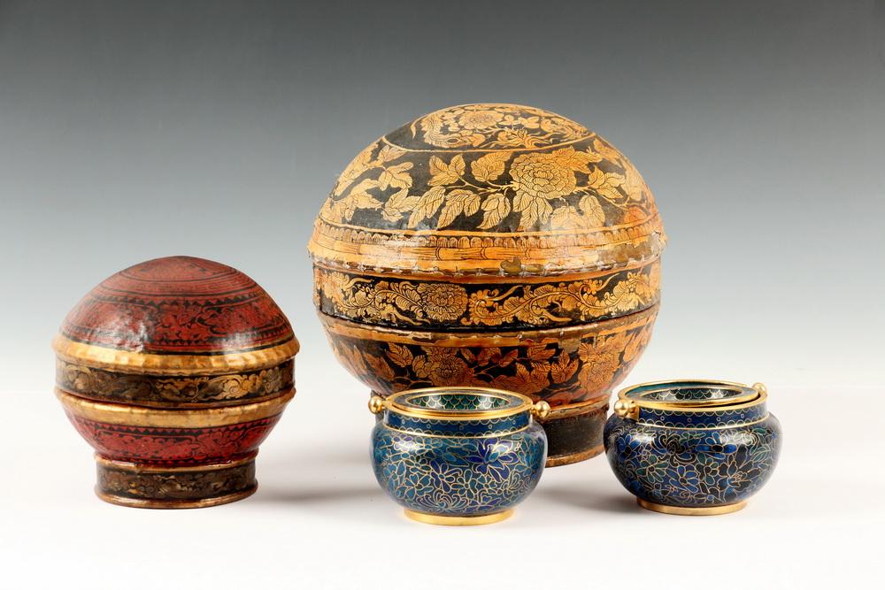 (4) CHINESE LIDDED VESSELS