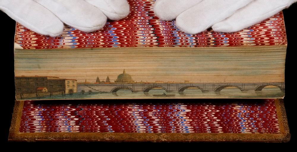 1873 "LIGHT SCIENCE FOR LEISURE HOURS" BY PROCTOR WITH FORE-EDGE PAINTING, FINE BINDING, DULWICH COLLEGE PRIZE