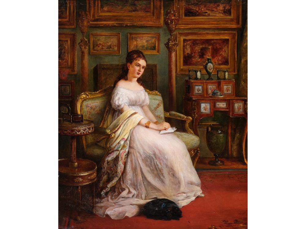 C Ashford, Meditation, Oil on Canvas