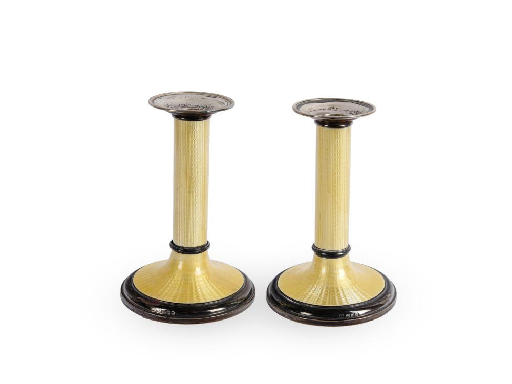 PAIR OF CANDLESTICKS, LONDON