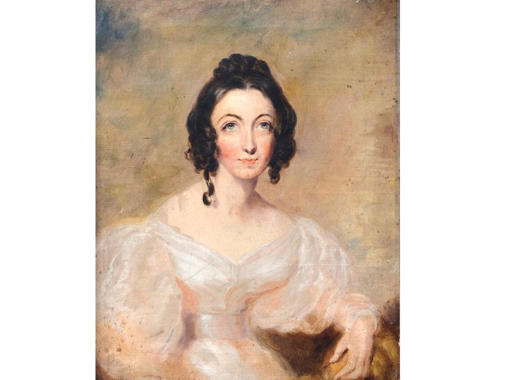 English painter, 19th century, Portrait of a lady