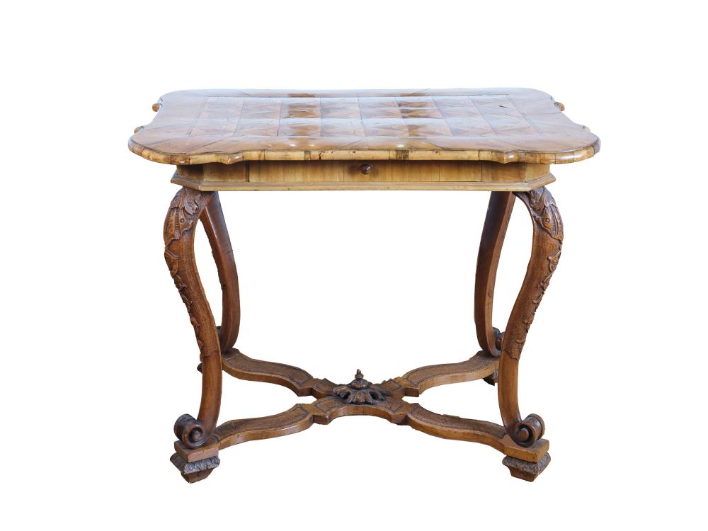 Court table, 18th century, South German, veneered