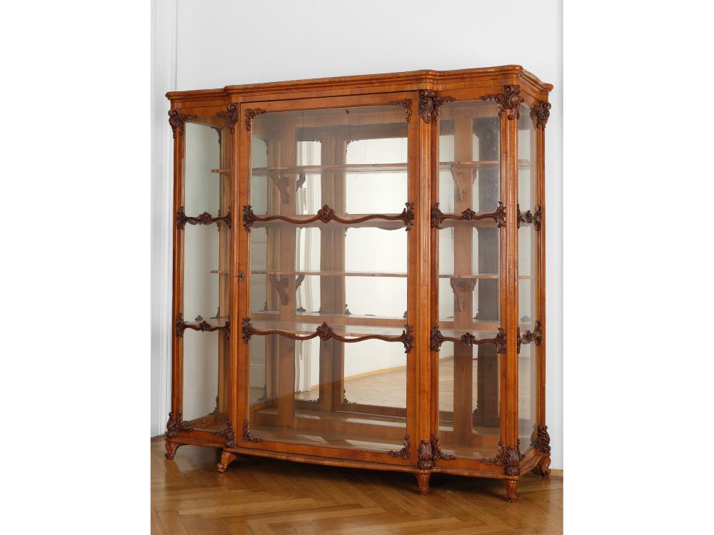 Late Biedermeier Display Cabinet, South German, Around 1860