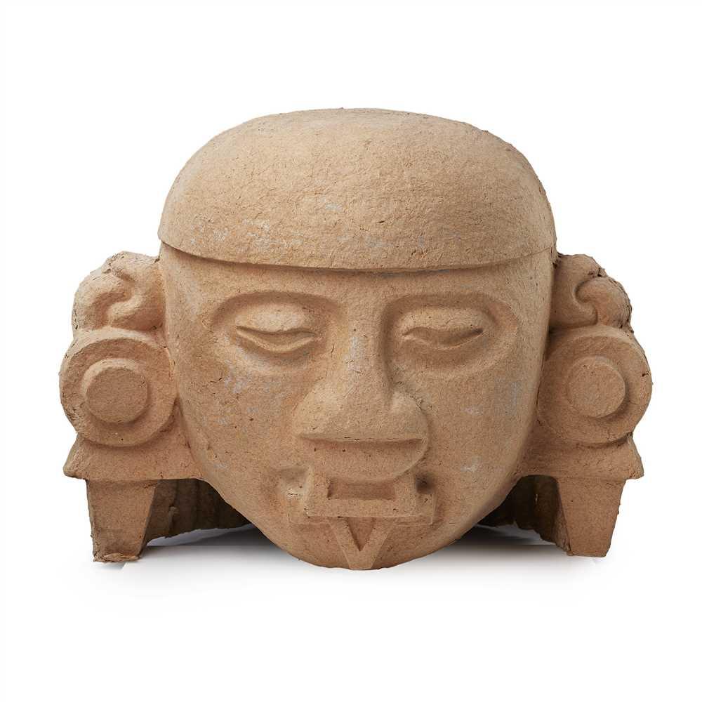 § EDUARDO PAOLOZZI K.B.E., R.A., H.R.S.A. (BRITISH 1924-2005) AZTEC HEAD, 1988