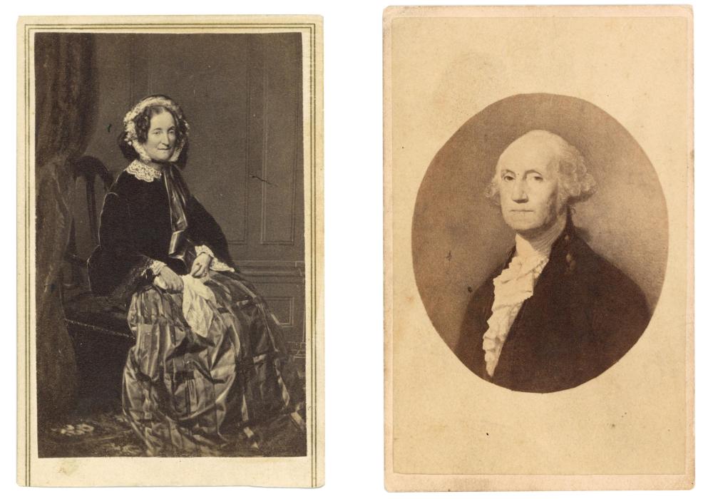 George and Martha Washington CDV Pairing