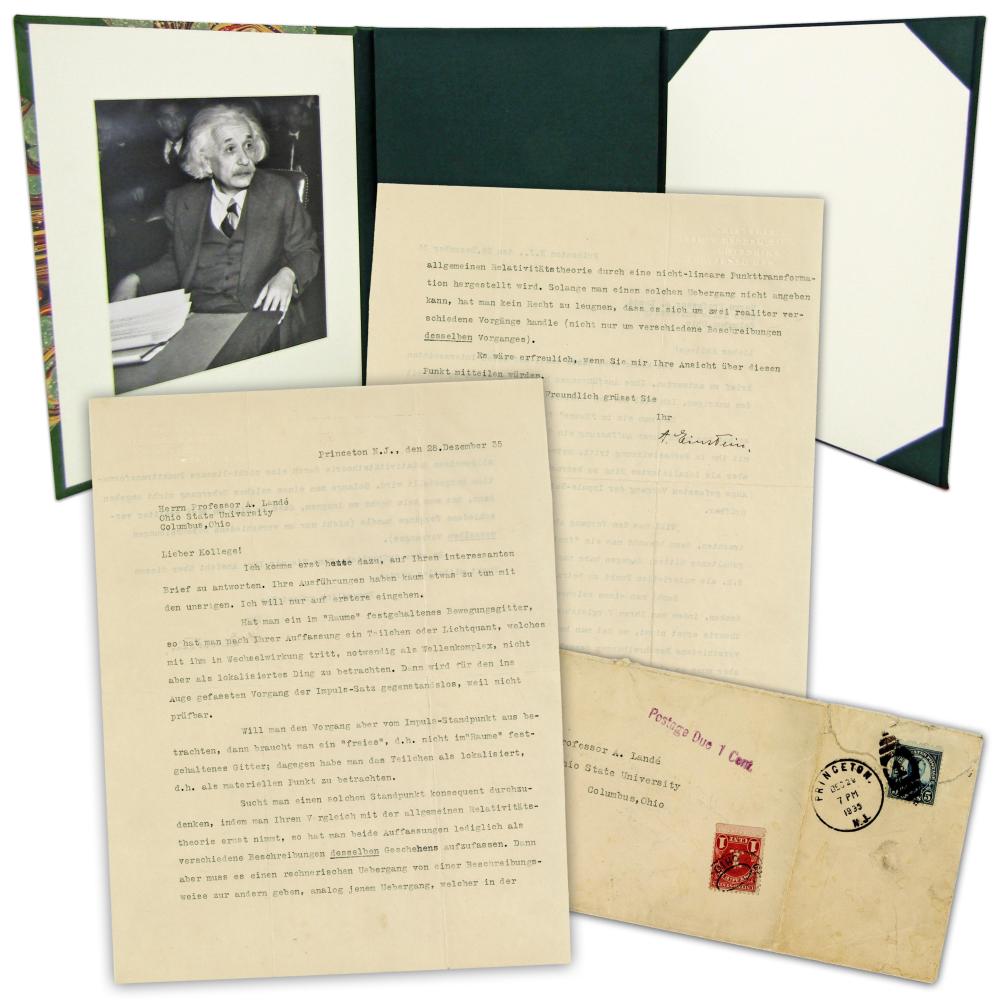 A. Einstein TLS "the general theory of relativity" Rejecting Landé's Quantum Mechanics Interpretation As Related - Part of Much Larger Rift In Physics Community!