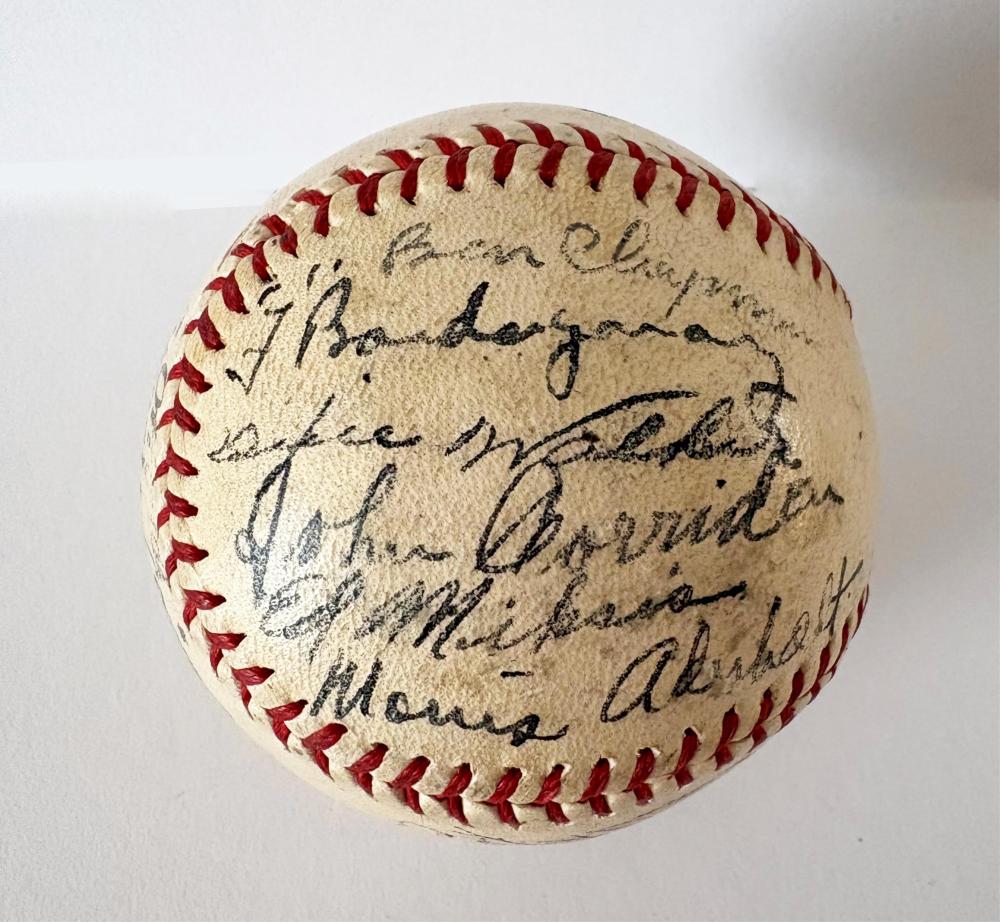 1944 Brooklyn Dodgers Signed Baseball ft. Walker, Galan, Davis & Melton! 21 Signatures, PSA Certified, Ex-Forbes
