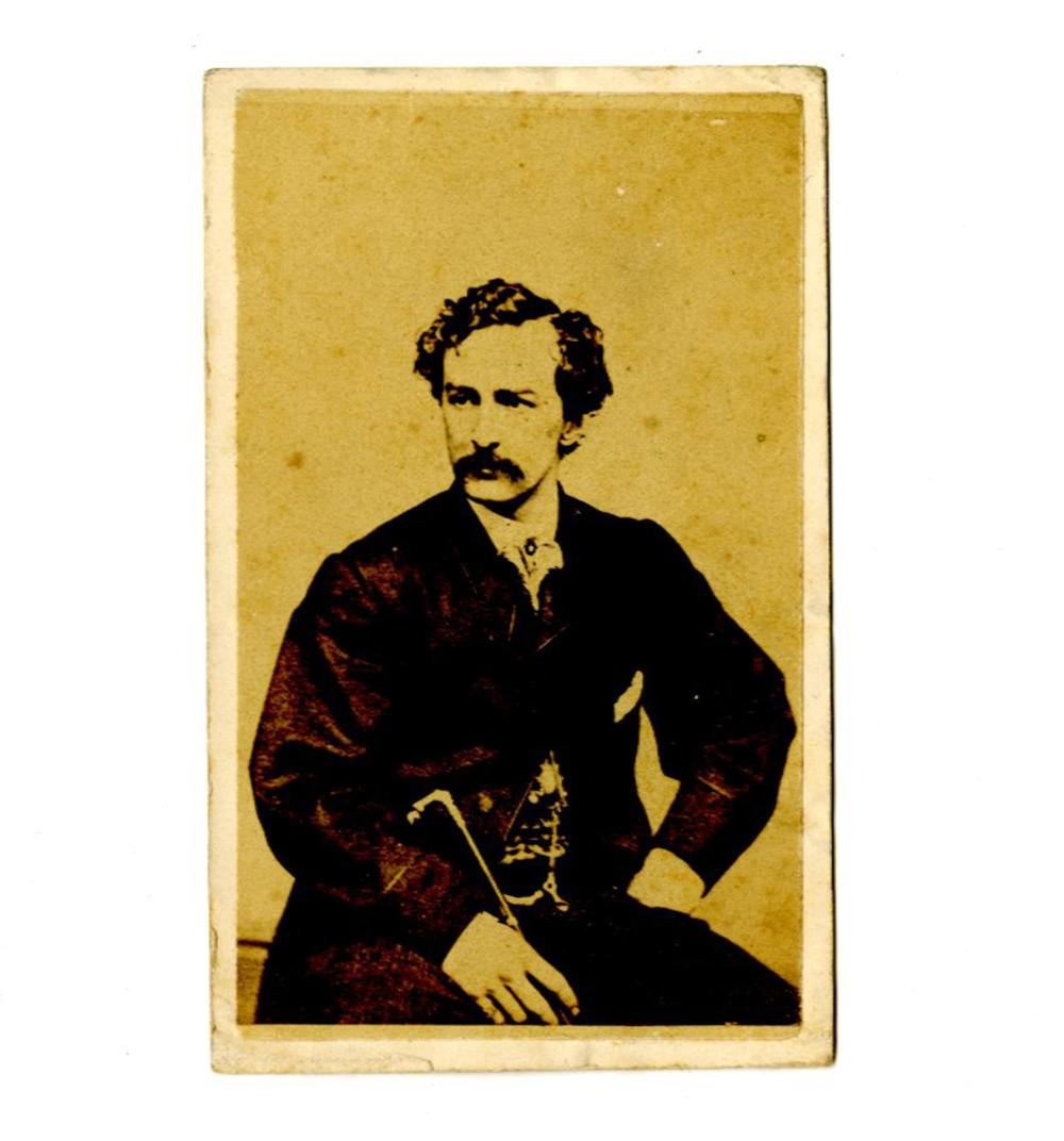 John Wilkes Booth CDV Seated Portrait