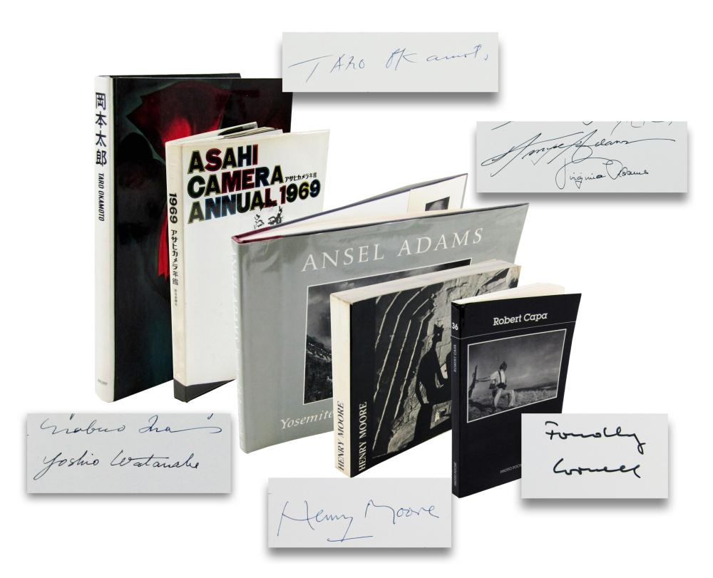 (5) Art Books Inscribed to Photographer Yousuf Karsh: Adams, Moore, Okamoto & More! Ex. Karsh Estate