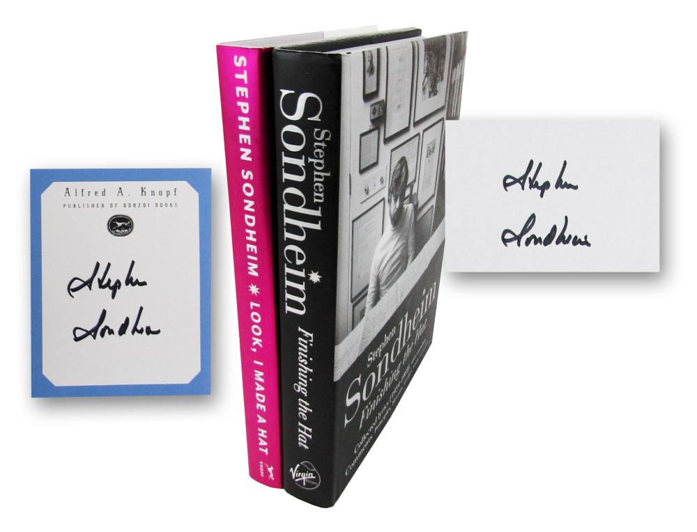 Stephen Sondheim (2) Signed Books of Collected Lyrics