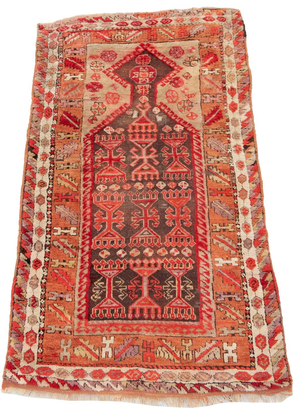 ANATOLIAN PRAYER RUG (2' 10" x 5')