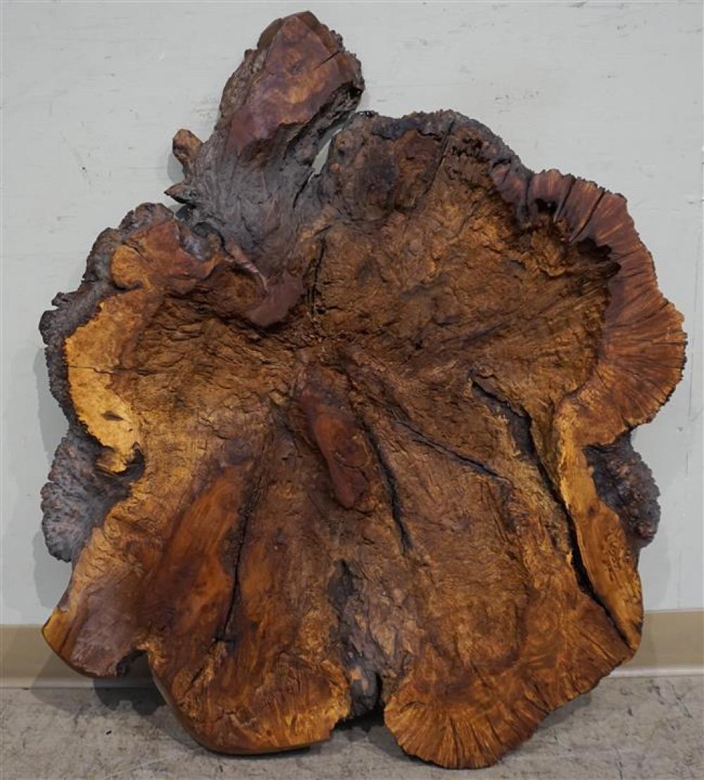 Redwood Free-Form Table Top, 36 x 33 inches