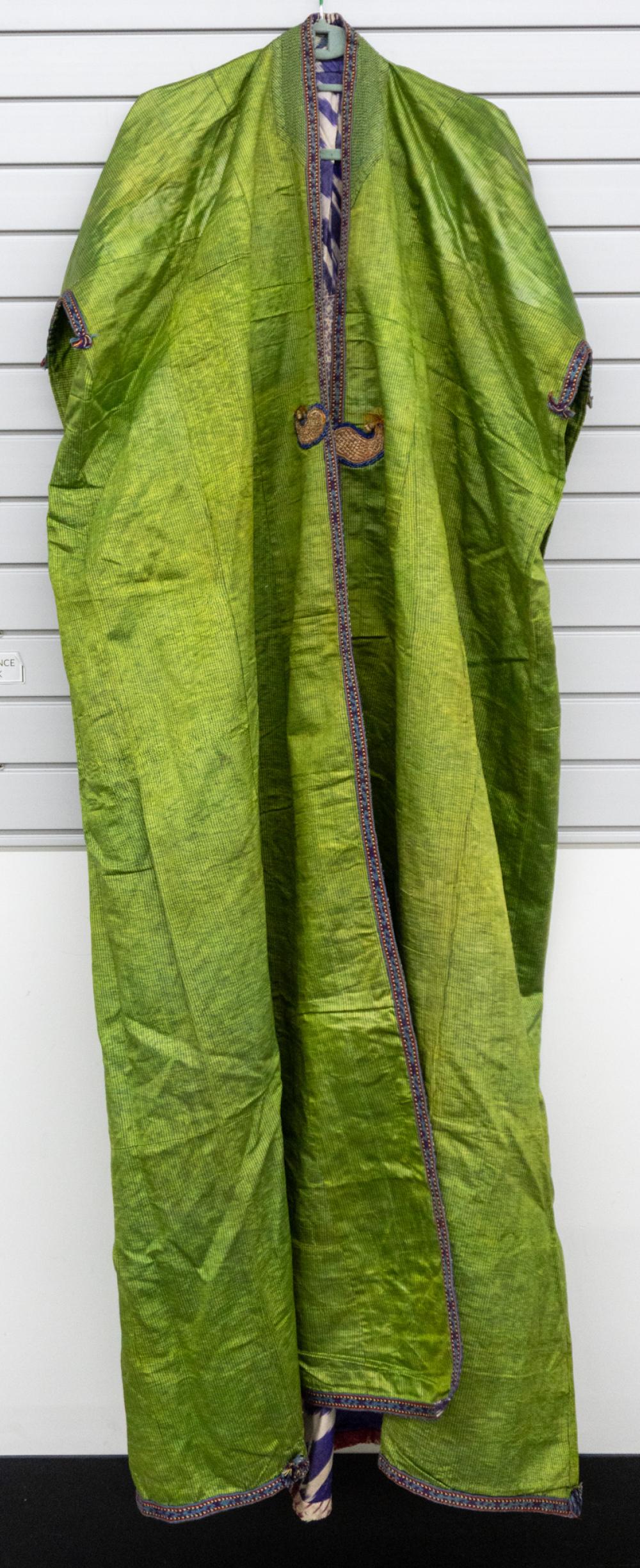 Central Asian Silk Chapan, Length: 5 ft 3 in