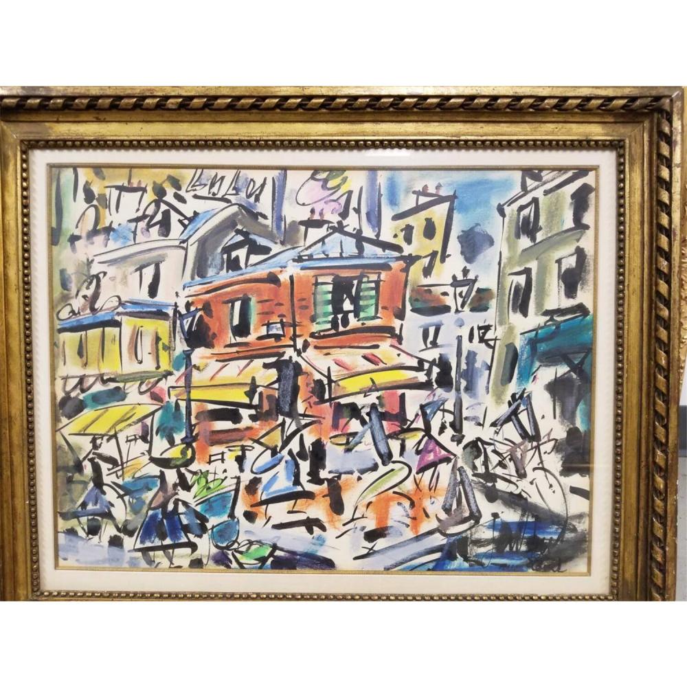 Painting by Gen Paul, French (1895-1975)