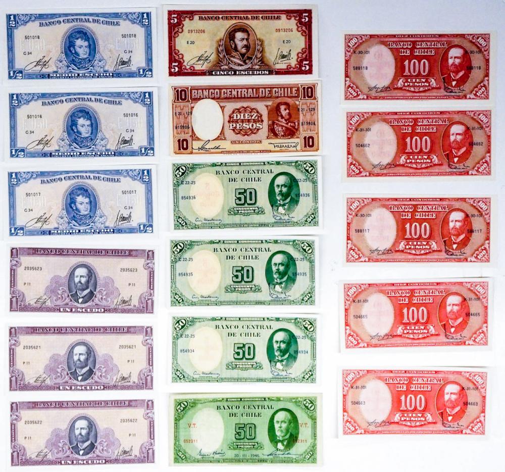 Chile Group of Currency UNC... image